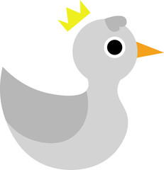 duck design illustration isolated on transparent background 