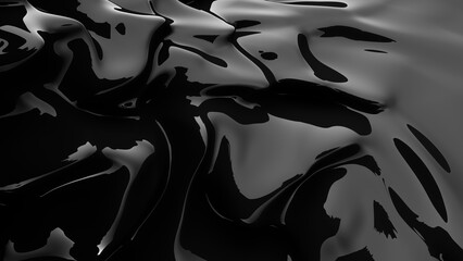 Abstract black background. 3d rendering - obrazy, fototapety, plakaty