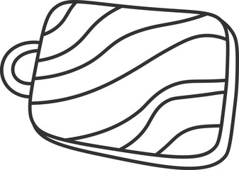 Wooden cutting board flat icon