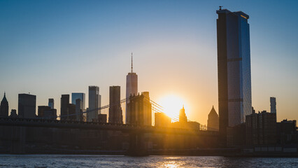 Sunset over Manhattan