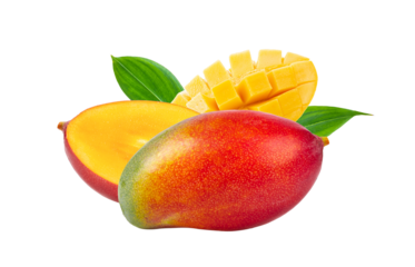 Mango fruit isolated on transparent png