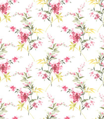 Classic Popular Flower Seamless pattern background.Perfect for wallpaper, fabric design, wrapping paper, surface textures, digital paper.