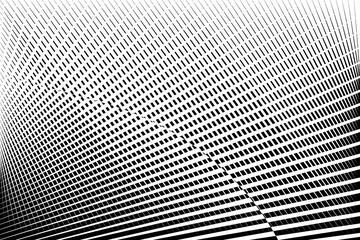 abstract halftone lines black and white background, vector texture