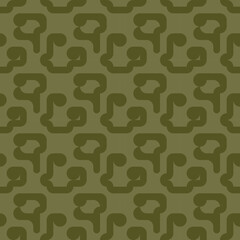 seamless victorian geometric pattern with green mosaic ornament