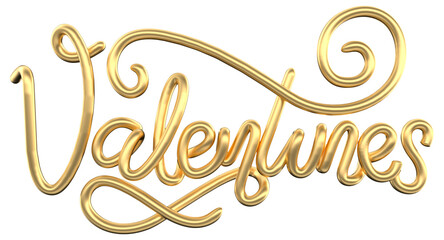 valentines day text in brazil 3d render template design