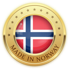 Gold Badge Made in Norway