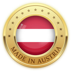 Gold Badge Made in Austria