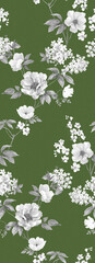 Classic Popular Flower Seamless pattern background.Perfect for wallpaper, fabric design, wrapping paper, surface textures, digital paper.