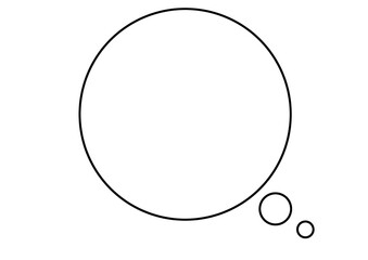 シンプルな吹き出し9-1