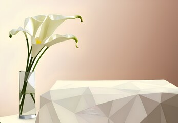 Fototapeta premium Generative AI,close-up of empty sofa and flower at home