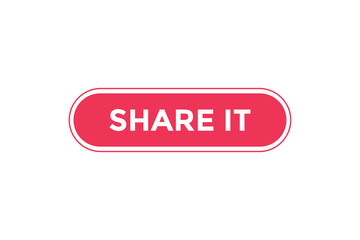 Share it button web banner templates. Vector Illustration
