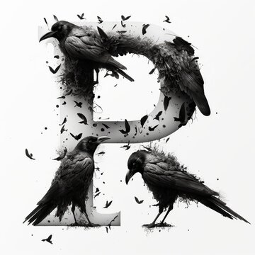 recommend clip art: A, B, C, D, E, F, G, H, I, J, K, L, M, N, O, P, Q, R, S, T, U, V, W, X, Y, Z generative ai , halloween, crow, animal, silhouette, illustration, cat, set, cartoon, bird, pumpkin, lack, bat, 