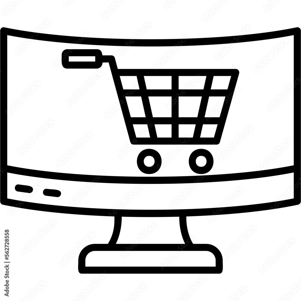 Poster ecommerce icon