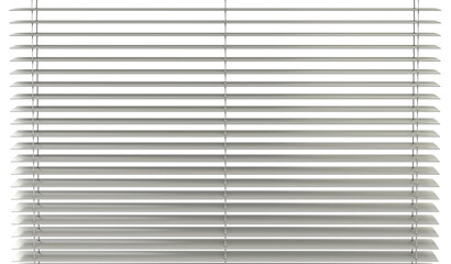 White Window Blinds 3D Render