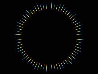 レインボーフレアのエフェクト