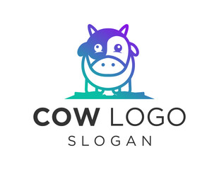 Logo about Cow on a white background. created using the CorelDraw application.