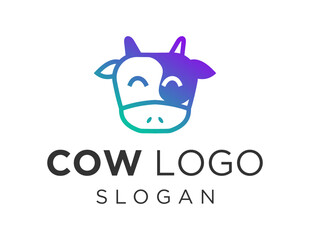 Logo about Cow on a white background. created using the CorelDraw application.
