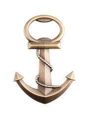 Decorative ship metal anchor isolated