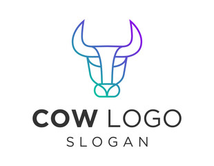 Logo about Cow on a white background. created using the CorelDraw application.