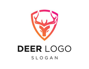 Logo about Deer on a white background. created using the CorelDraw application.
