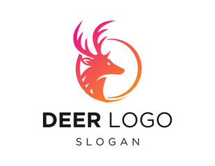 Logo about Deer on a white background. created using the CorelDraw application.