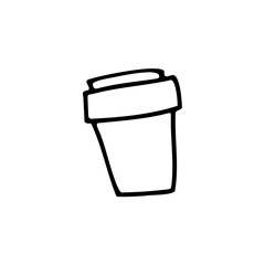Take away hot coffee cup coffee icon