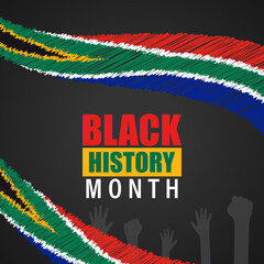 vector illustration for black history month