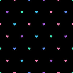 Seamless pattern with hearts. Valentine's day. Vector background.