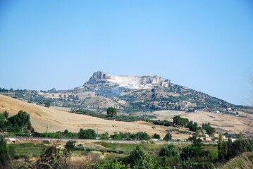 paysage de campagne en Sicile