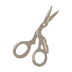 Scissors. Vector hand drawn illustration.