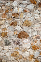 Stone concrete wall background, old wall texture.