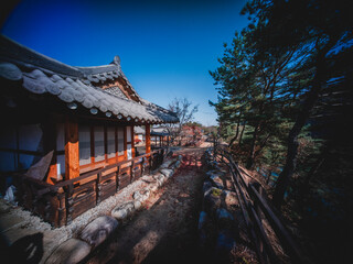 전통적인 한옥 종갓집들과 풍경