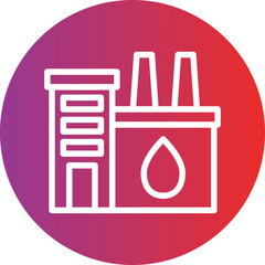 Water Factory Icon Style