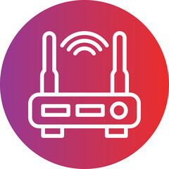 Wifi Router Icon Style