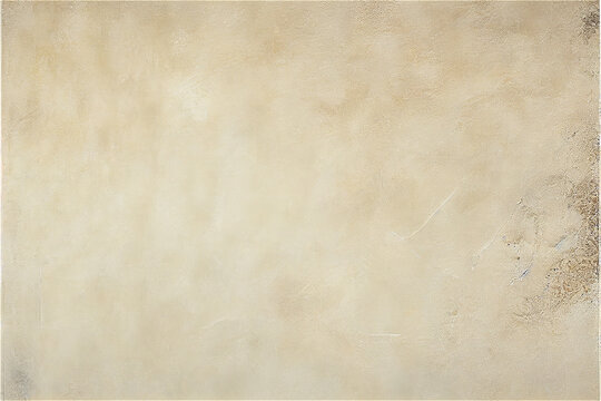 beige decorative background with a grunge smooth plaster painted surface, generative AI