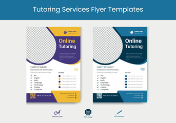 Tutoring Services Flyer Templates