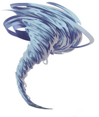Bright swirling hurricane/ tornado twister hand drawn illustration isolated PNG	