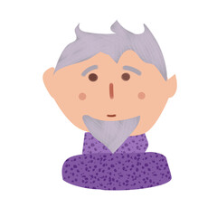 cartoon portrait of a man