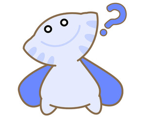 青色の餃子モチーフの魔獣