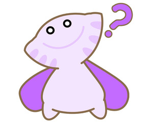 紫色の餃子モチーフの魔獣