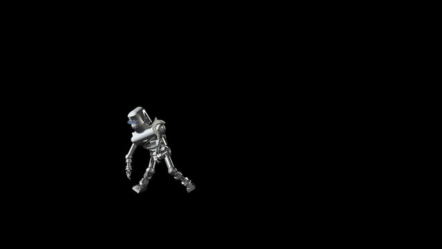 Robot Funny Dancing 3D Animation Video