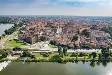 Mantova in Italy, skyview
