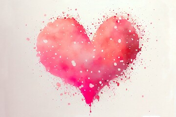 Hearts isolated on a white background for Valentine's Day. AI Generated illustration.