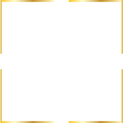 gold line border frame decoration