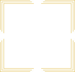 gold line border frame decoration