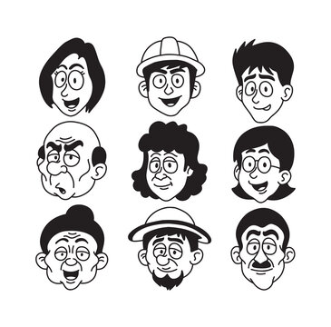 people head expression for character design