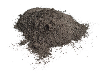 Nigella miller's bran isolated on white background