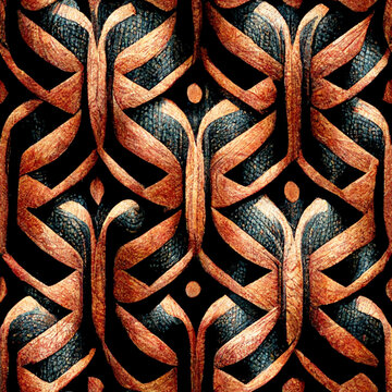 Maori Seamless Pattern Tile - Generative AI