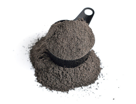 Nigella miller's bran isolated on white background