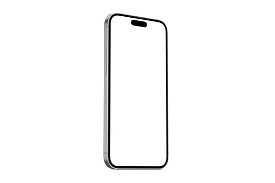 Isolated phone side view
